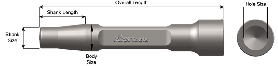 Barrel Pin Driver / 1 Inch Jumbo Shank